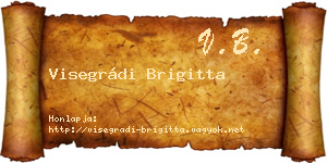 Visegrádi Brigitta névjegykártya